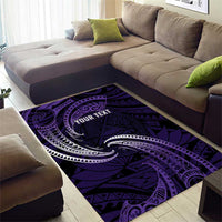 Manua Segaula American Samoa High School Personalized Area Rug Polynesian Wave Style LT9 - Polynesian Pride
