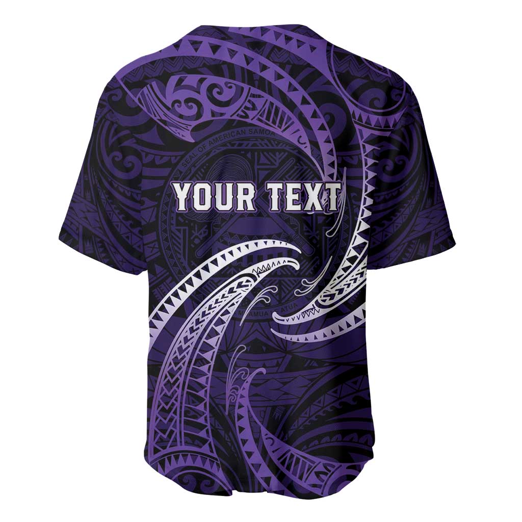 Manua Segaula American Samoa High School Personalized Baseball Jersey Polynesian Wave Style LT9 - Polynesian Pride
