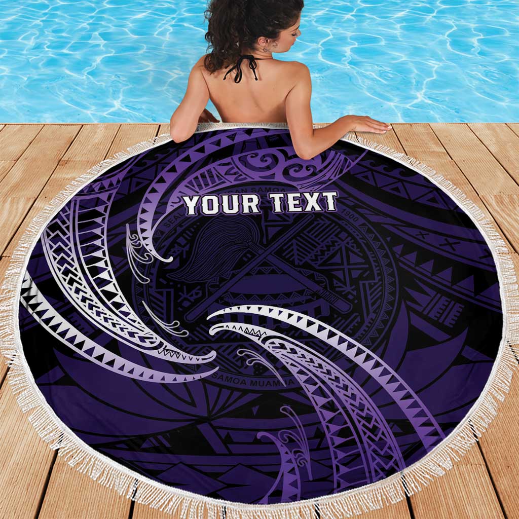 Manua Segaula American Samoa High School Personalized Beach Blanket Polynesian Wave Style LT9 - Polynesian Pride