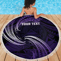 Manua Segaula American Samoa High School Personalized Beach Blanket Polynesian Wave Style LT9 - Polynesian Pride
