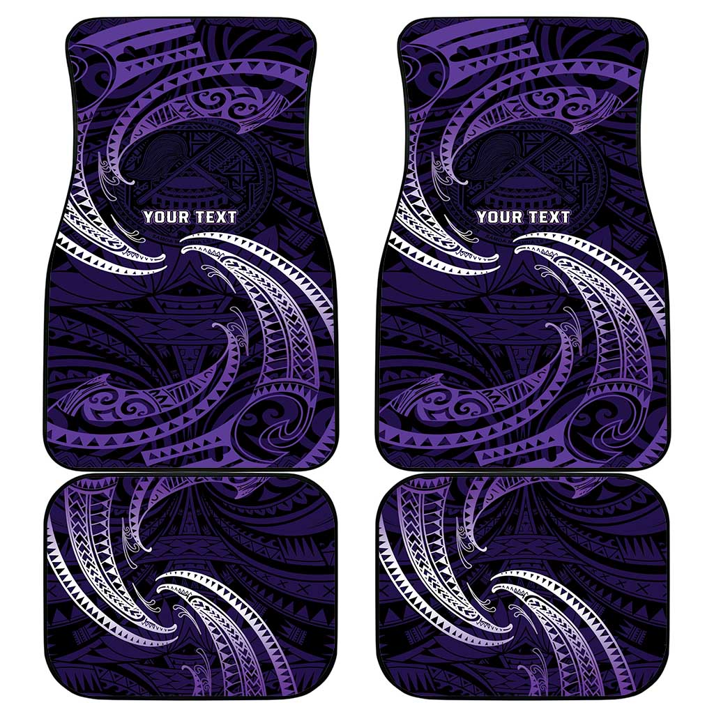 Manua Segaula American Samoa High School Personalized Car Mats Polynesian Wave Style LT9 - Polynesian Pride