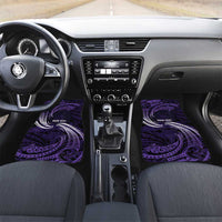 Manua Segaula American Samoa High School Personalized Car Mats Polynesian Wave Style LT9 Set 2pcs - Front Purple - Polynesian Pride