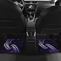 Manua Segaula American Samoa High School Personalized Car Mats Polynesian Wave Style LT9 Set 2pcs - Back Purple - Polynesian Pride