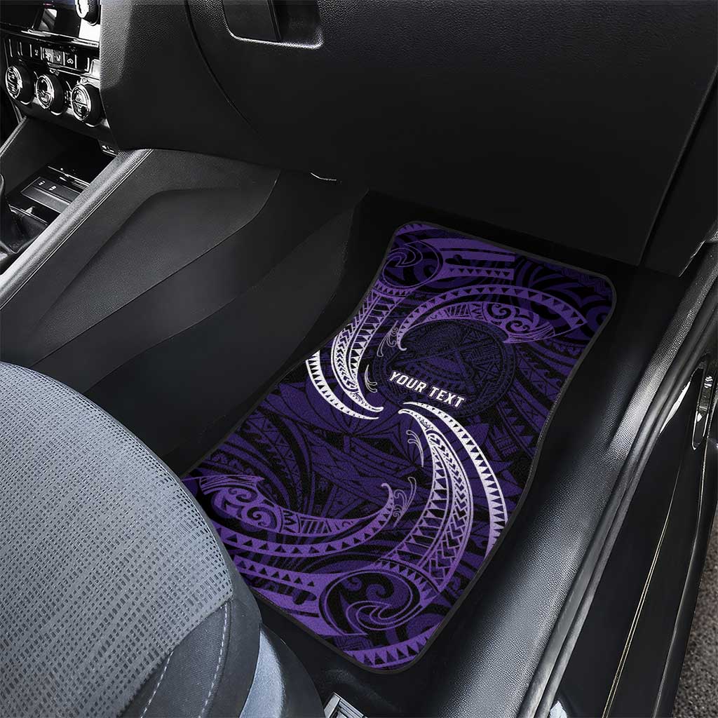 Manua Segaula American Samoa High School Personalized Car Mats Polynesian Wave Style LT9 - Polynesian Pride