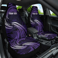 Manua Segaula American Samoa High School Personalized Car Seat Cover Polynesian Wave Style LT9 One Size Purple - Polynesian Pride