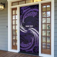 Manua Segaula American Samoa High School Personalized Door Cover Polynesian Wave Style LT9 - Polynesian Pride