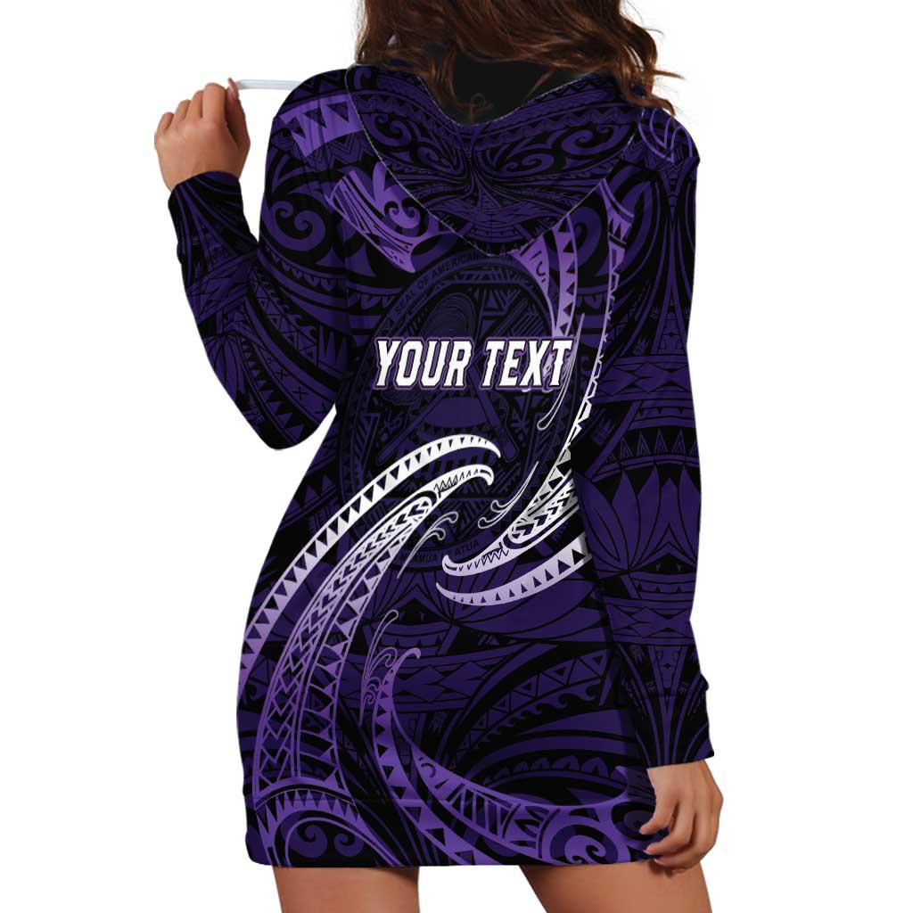 Manua Segaula American Samoa High School Personalized Hoodie Dress Polynesian Wave Style LT9 - Polynesian Pride