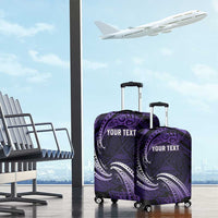 Manua Segaula American Samoa High School Personalized Luggage Cover Polynesian Wave Style LT9 - Polynesian Pride