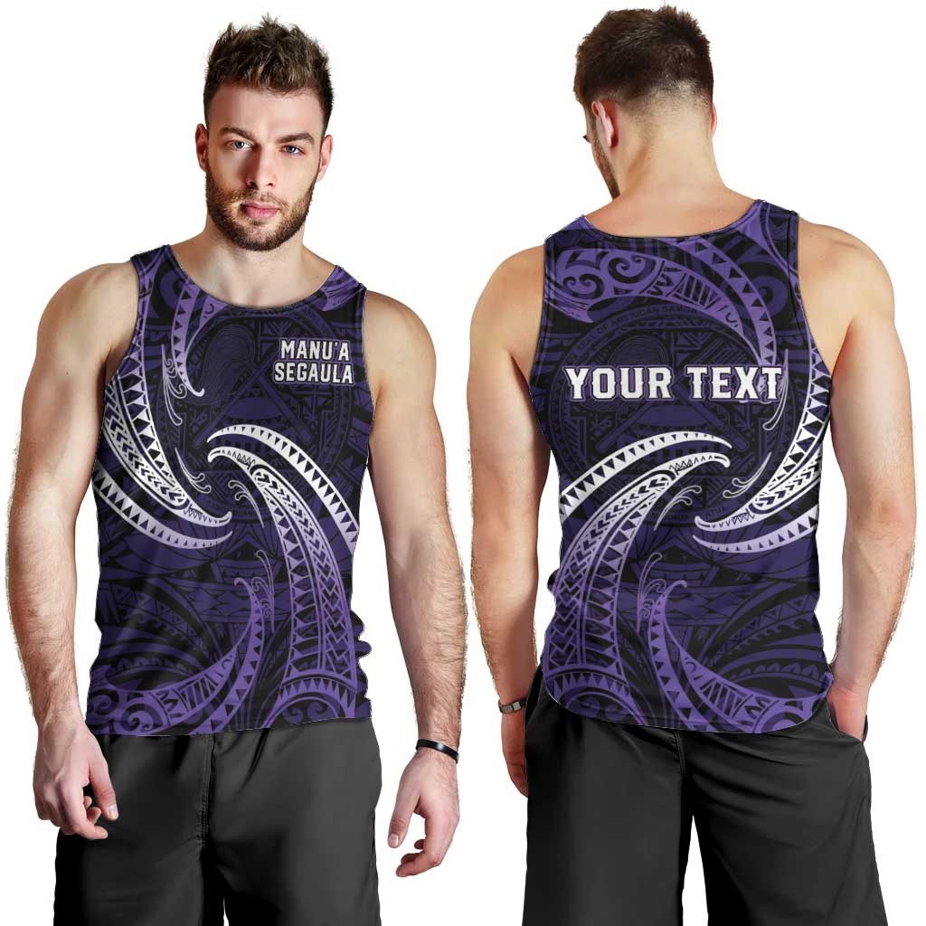 Manua Segaula American Samoa High School Personalized Men Tank Top Polynesian Wave Style LT9 - Polynesian Pride