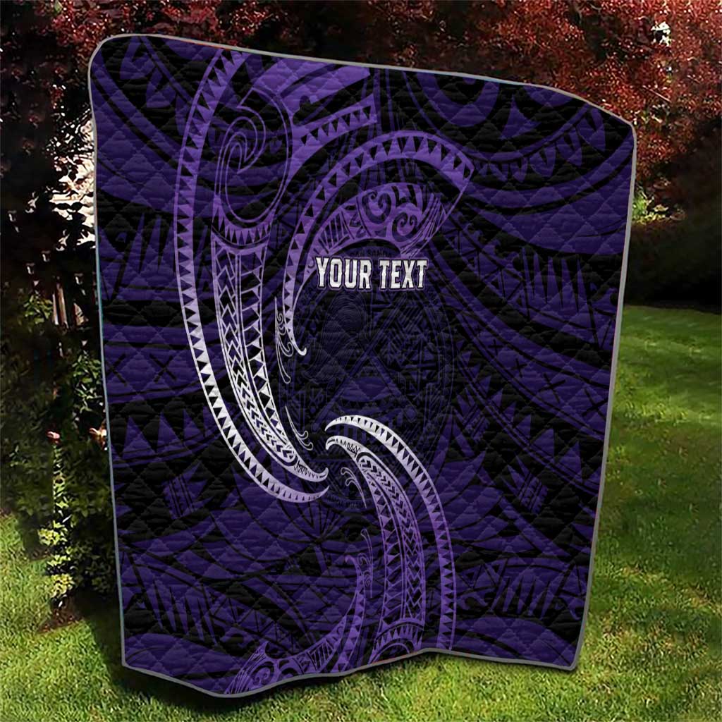 Manua Segaula American Samoa High School Personalized Quilt Polynesian Wave Style LT9 - Polynesian Pride