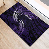 Manua Segaula American Samoa High School Personalized Rubber Doormat Polynesian Wave Style LT9 - Polynesian Pride