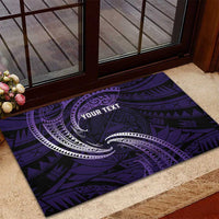 Manua Segaula American Samoa High School Personalized Rubber Doormat Polynesian Wave Style LT9 - Polynesian Pride