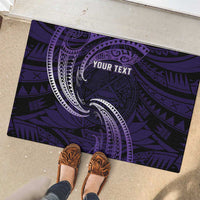 Manua Segaula American Samoa High School Personalized Rubber Doormat Polynesian Wave Style LT9 - Polynesian Pride