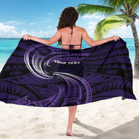 Manua Segaula American Samoa High School Personalized Sarong Polynesian Wave Style LT9 - Polynesian Pride