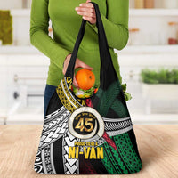Ni-Van Vanuatu 45th Yumi Yumi Yumi Grocery Bag Vanuatuan Boar Tusk Polynesian Pattern LT9 - Polynesian Pride