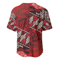 Vintage Ngatu Tribal Tonga Pattern Baseball Jersey LT9 - Polynesian Pride