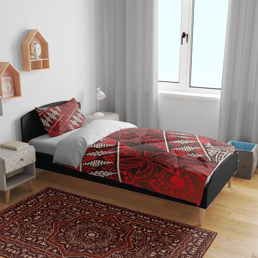 Vintage Ngatu Tribal Tonga Pattern Bedding Set LT9 - Polynesian Pride