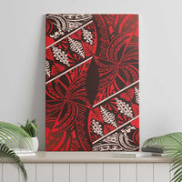 Vintage Ngatu Tribal Tonga Pattern Canvas Wall Art LT9 - Polynesian Pride