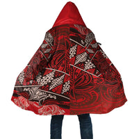 Vintage Ngatu Tribal Tonga Pattern Cloak LT9 Unisex Red - Polynesian Pride