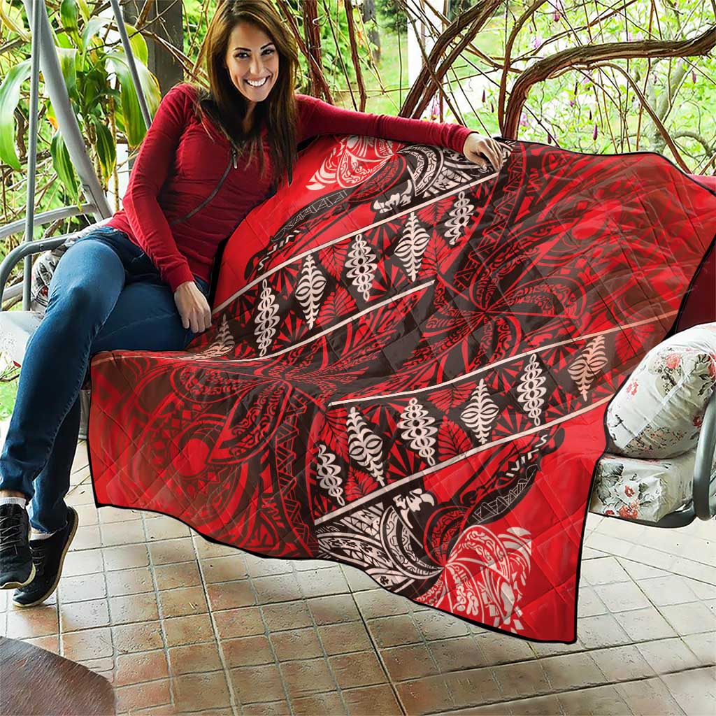 Vintage Ngatu Tribal Tonga Pattern Quilt LT9 - Polynesian Pride