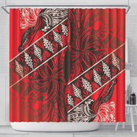 Vintage Ngatu Tribal Tonga Pattern Shower Curtain LT9 - Polynesian Pride