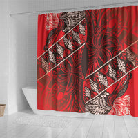 Vintage Ngatu Tribal Tonga Pattern Shower Curtain LT9 - Polynesian Pride