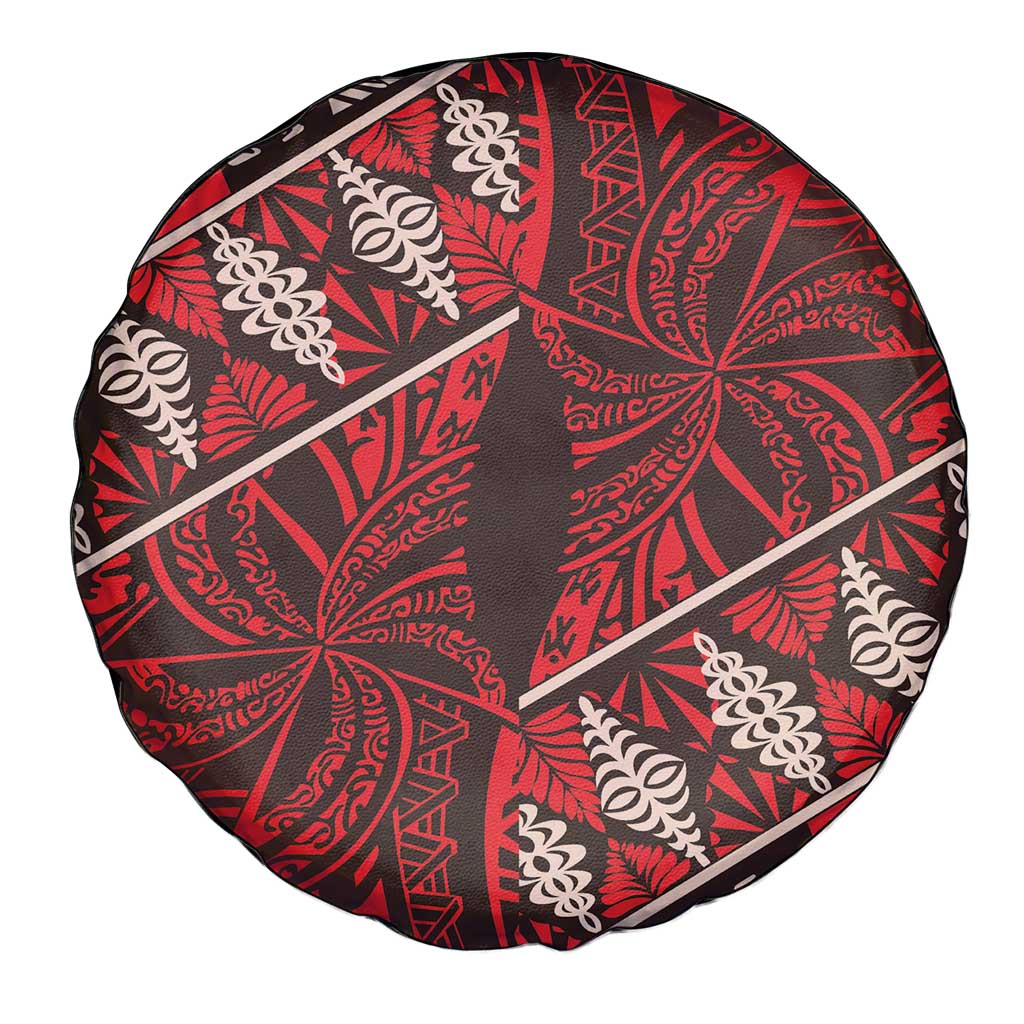Vintage Ngatu Tribal Tonga Pattern Spare Tire Cover LT9 - Polynesian Pride