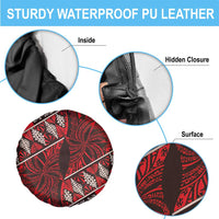Vintage Ngatu Tribal Tonga Pattern Spare Tire Cover LT9 - Polynesian Pride