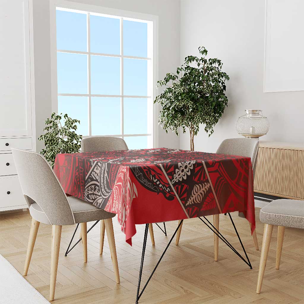 Vintage Ngatu Tribal Tonga Pattern Tablecloth LT9 - Polynesian Pride