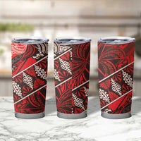 Vintage Ngatu Tribal Tonga Pattern Tumbler Cup LT9 - Polynesian Pride