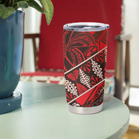 Vintage Ngatu Tribal Tonga Pattern Tumbler Cup LT9 - Polynesian Pride