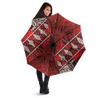 Vintage Ngatu Tribal Tonga Pattern Umbrella LT9 - Polynesian Pride