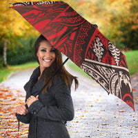 Vintage Ngatu Tribal Tonga Pattern Umbrella LT9 - Polynesian Pride
