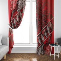 Vintage Ngatu Tribal Tonga Pattern Window Curtain LT9 - Polynesian Pride