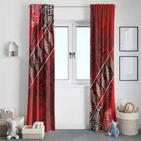 Vintage Ngatu Tribal Tonga Pattern Window Curtain LT9 - Polynesian Pride