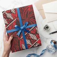 Vintage Ngatu Tribal Tonga Pattern Wrapping Paper LT9 - Polynesian Pride