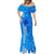 Strong Maui Mermaid Dress Good Living Hawaii with Shaka Sign Kakau Tribal Blue LT9 - Polynesian Pride