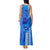 Strong Maui Tank Maxi Dress Good Living Hawaii with Shaka Sign Kakau Tribal Blue LT9 - Polynesian Pride