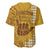 Strong Maui Baseball Jersey Good Living Hawaii with Shaka Sign Kakau Tribal Gold LT9 - Polynesian Pride