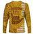 Strong Maui Long Sleeve Shirt Good Living Hawaii with Shaka Sign Kakau Tribal Gold LT9 - Polynesian Pride