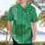 Strong Maui Hawaiian Shirt Good Living Hawaii with Shaka Sign Kakau Tribal Green LT9 - Polynesian Pride