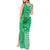 Strong Maui Tank Maxi Dress Good Living Hawaii with Shaka Sign Kakau Tribal Green LT9 - Polynesian Pride