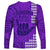 Strong Maui Long Sleeve Shirt Good Living Hawaii with Shaka Sign Kakau Tribal Purple LT9 - Polynesian Pride