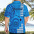 Personalised Maui Island Hawaiian Shirt Kakau Tribal Mixed Polynesian Pattern Blue LT9 - Polynesian Pride