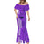 Maui Island Mermaid Dress Kakau Tribal Mixed Polynesian Pattern Purple LT9 - Polynesian Pride