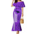 Personalised Maui Island Mermaid Dress Kakau Tribal Mixed Polynesian Pattern Purple LT9 Women Purple - Polynesian Pride