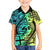 Malampa Fiji Day Family Matching Puletasi Dress and Hawaiian Shirt Vanuatu Sand Drawing With Polynesian Pattern LT9 Son's Shirt Black - Polynesian Pride