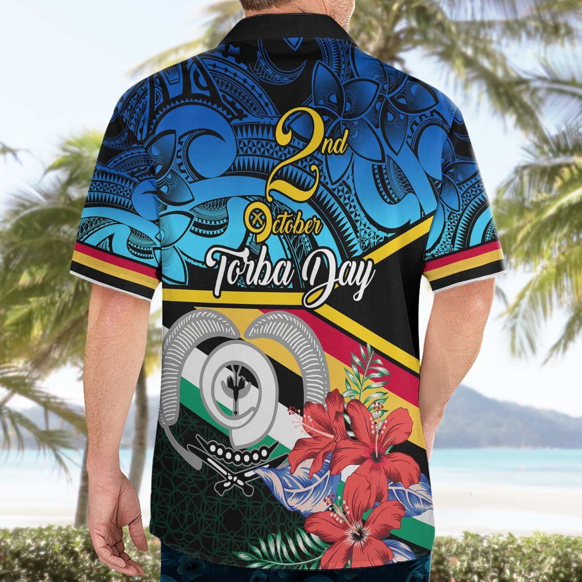Torba Vanuatu Hawaiian Shirt Sand Drawing With Polynesian Pattern LT9 - Polynesian Pride