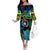 malampa-day-off-the-shoulder-long-sleeve-dress-vanuatu-flowers-with-malampa-emblem-tribal-pattern