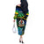 personalised-malampa-day-off-the-shoulder-long-sleeve-dress-vanuatu-flowers-with-malampa-emblem-tribal-pattern